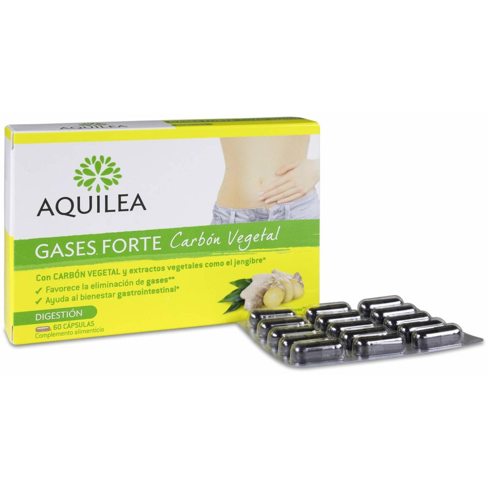 Aquilea Gases Forte Carbón Vegetal, 60 Cápsulas