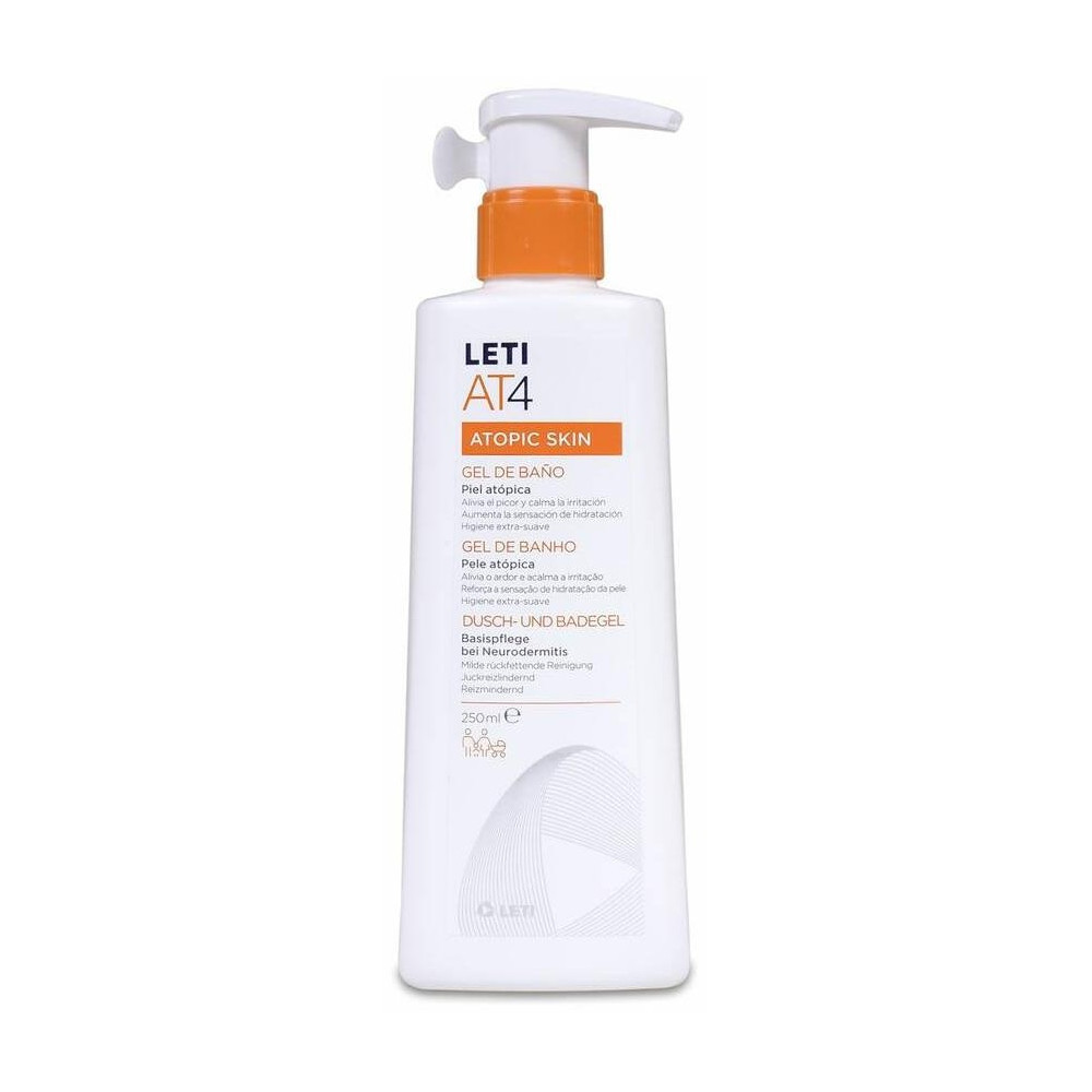 Leti At4 Gel De Baño Piel Atópica, 250 Ml