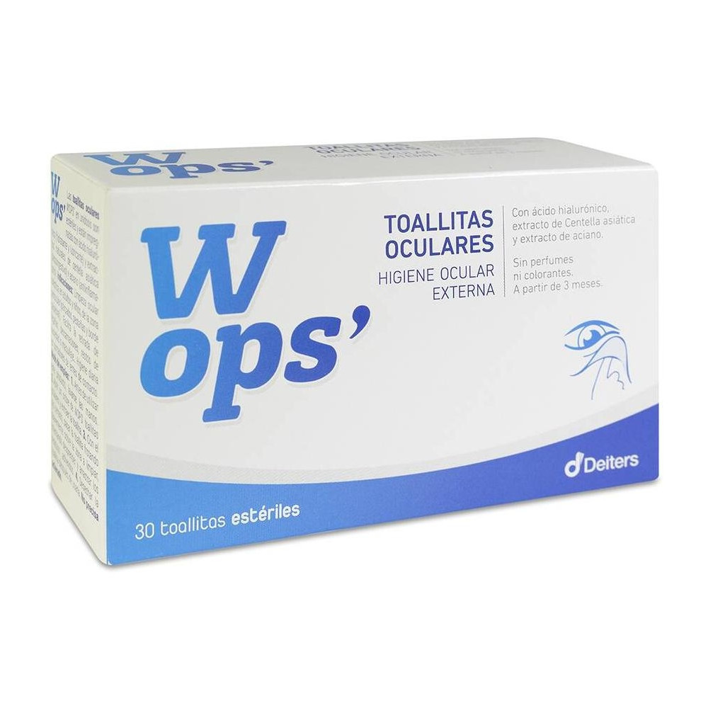 Wops Toallitas Oculares, 30 Unidades