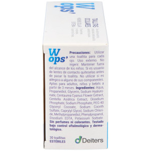 Wops Toallitas Oculares, 30 Unidades