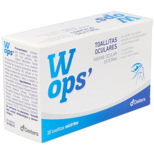 Wops Toallitas Oculares, 30 Unidades