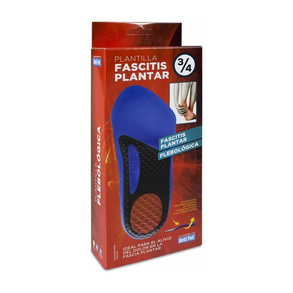 Herbi Feet Plantilla Fascitis Plantar 3/4 Talla S, 1 Par