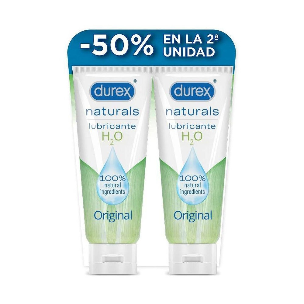 Duplo Durex Naturals Pure Gel Intimo Lubricante, 2 Uds
