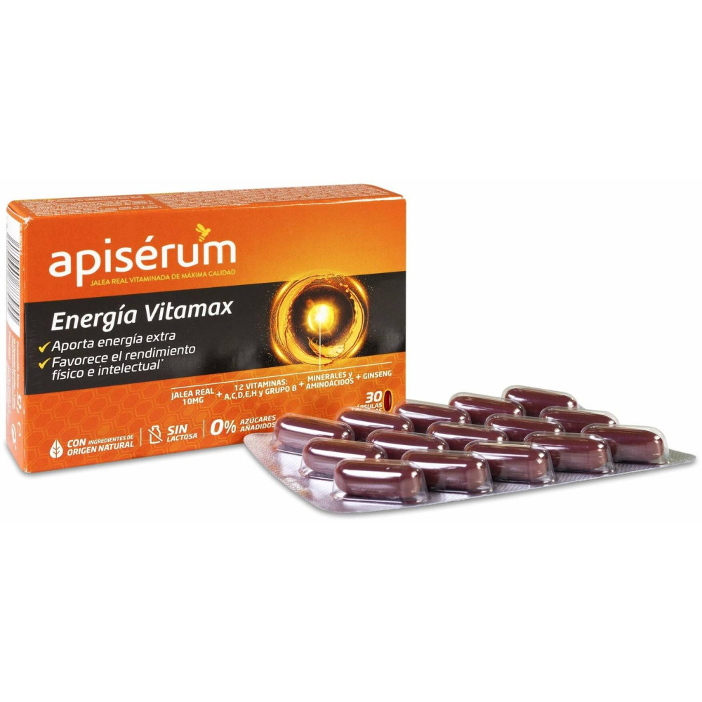Apisérum Energía Vitamax Cápsulas, 30 Cápsulas