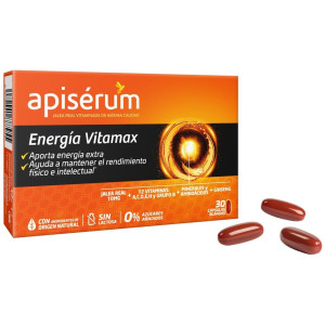 Apisérum Energía Vitamax Cápsulas, 30 Cápsulas