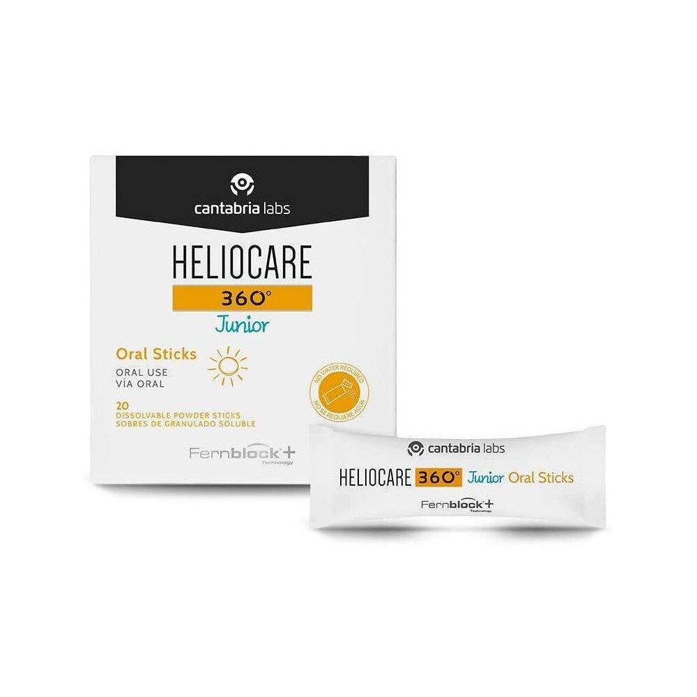 Heliocare 360º Junior Oral Sticks, 20 Uds