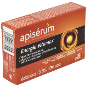 Apisérum Energía Vitamax Cápsulas, 30 Cápsulas