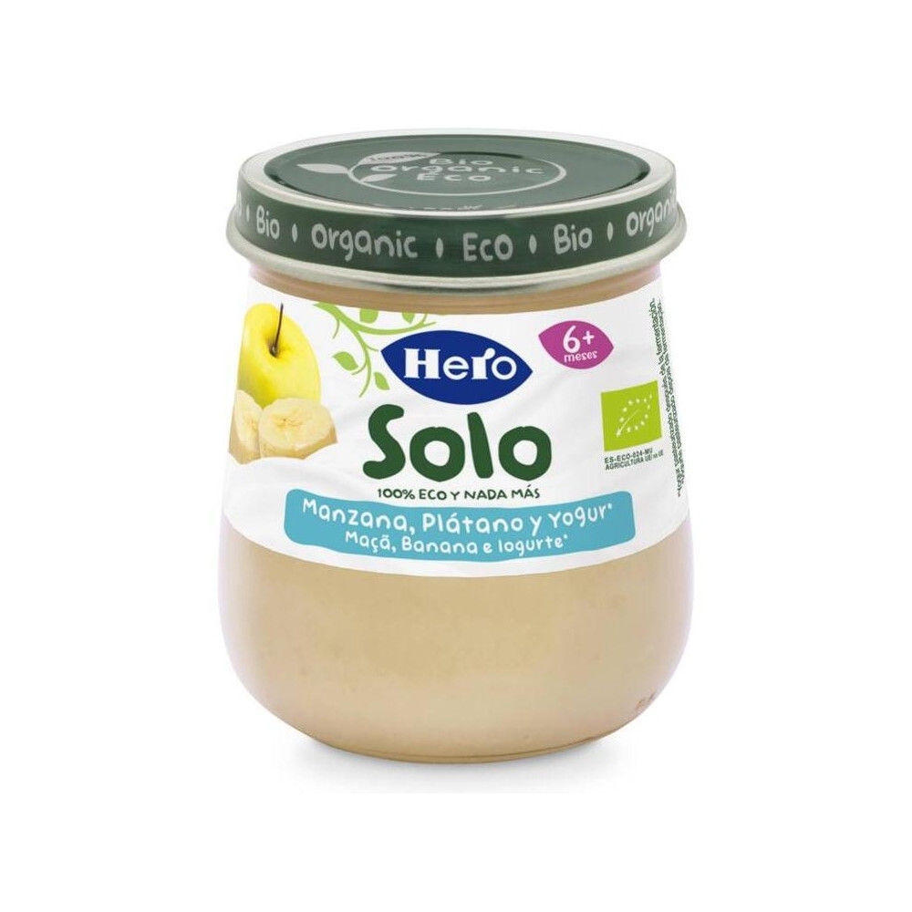 Hero Pedialac Sólo Manzana Plátano Y Yogur 120G