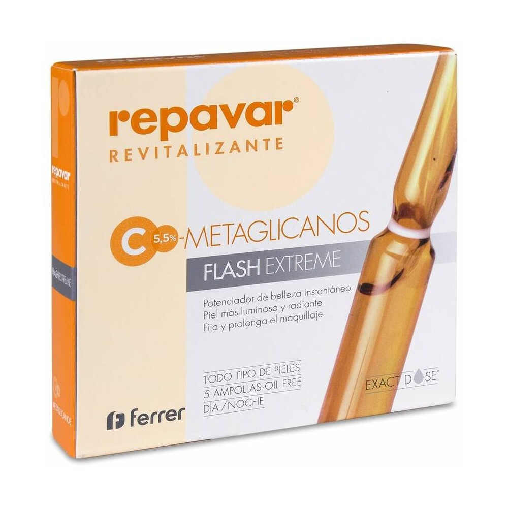 Repavar Revitalizante Ampolla Efecto Flash, 5 Ampollas