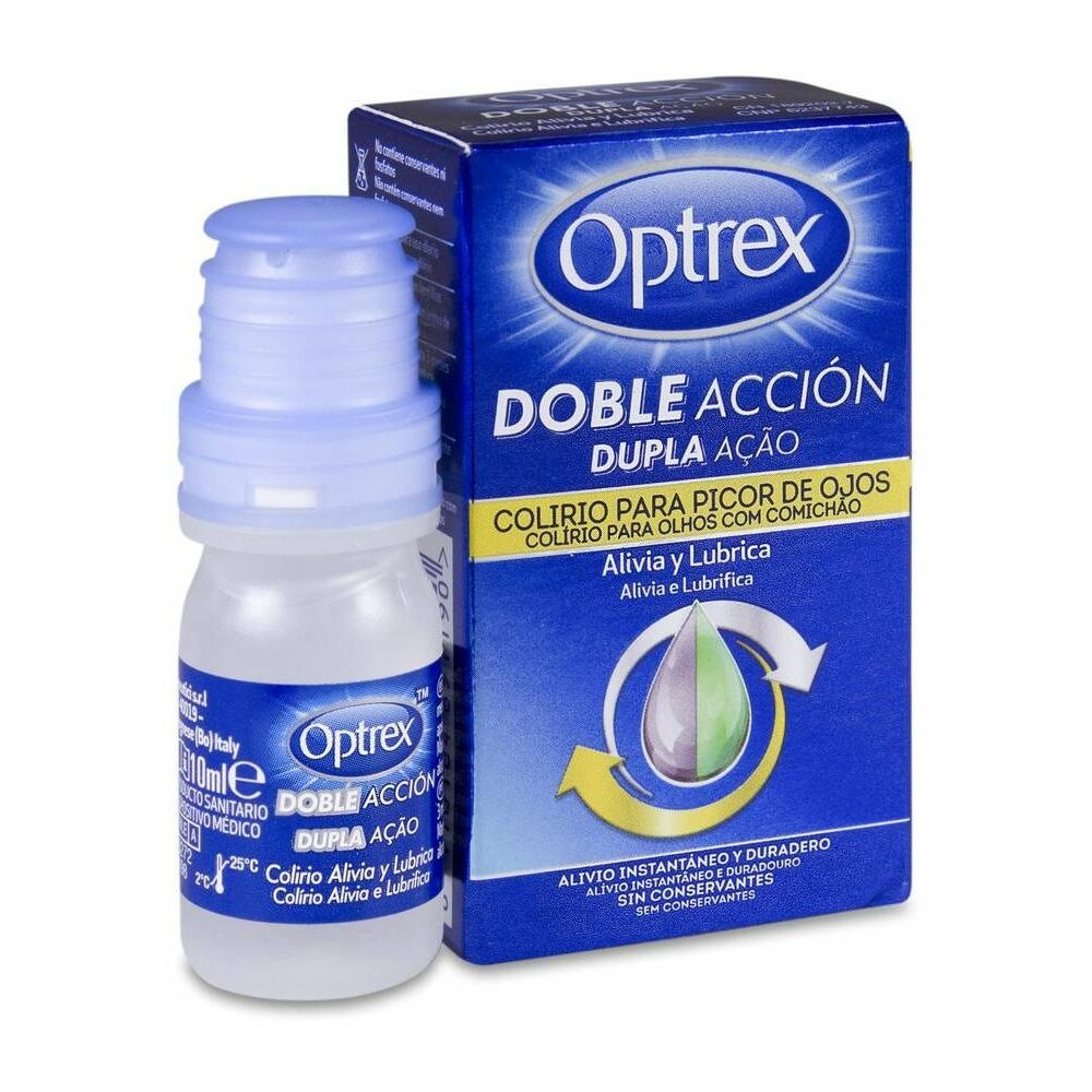 Optrex Doble Acción Picor Ojos Multidosis, 10 Ml