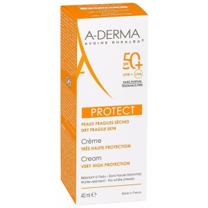 A-Derma Protect Crema Solar Sin Perfume Spf50+ 40Ml