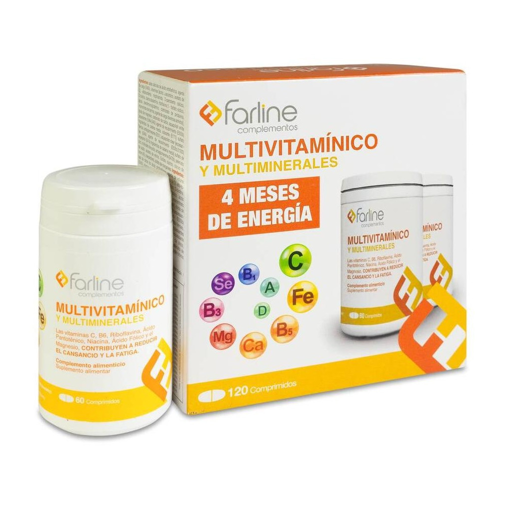 Duplo Farline Pack Multivitamínico, 2X60 Comprimidos