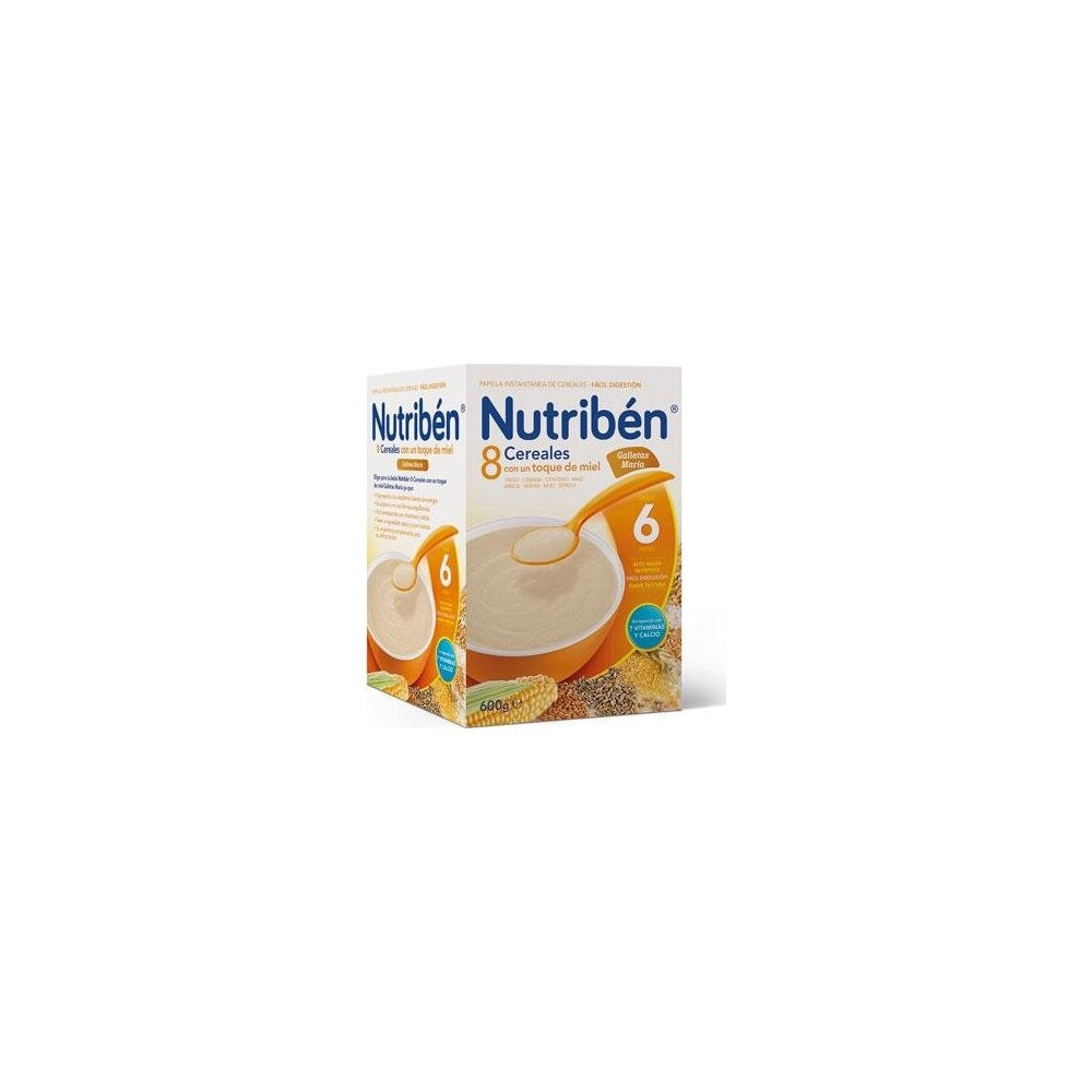Nutribén 8 Cereales Y Miel Galletas María, 600 G