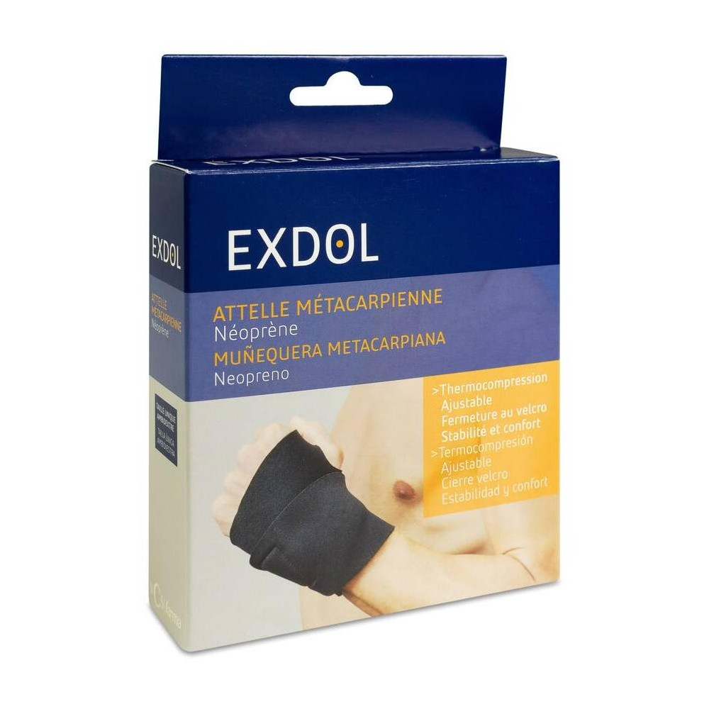 Exdol Nosa Termik Muñequera Metacarpiana Talla Única, 1 Ud