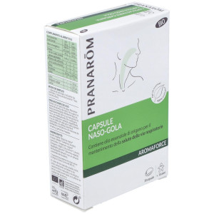 Pranarôm Aromaforce Cápsulas Nariz-Garganta Bio 30Caps