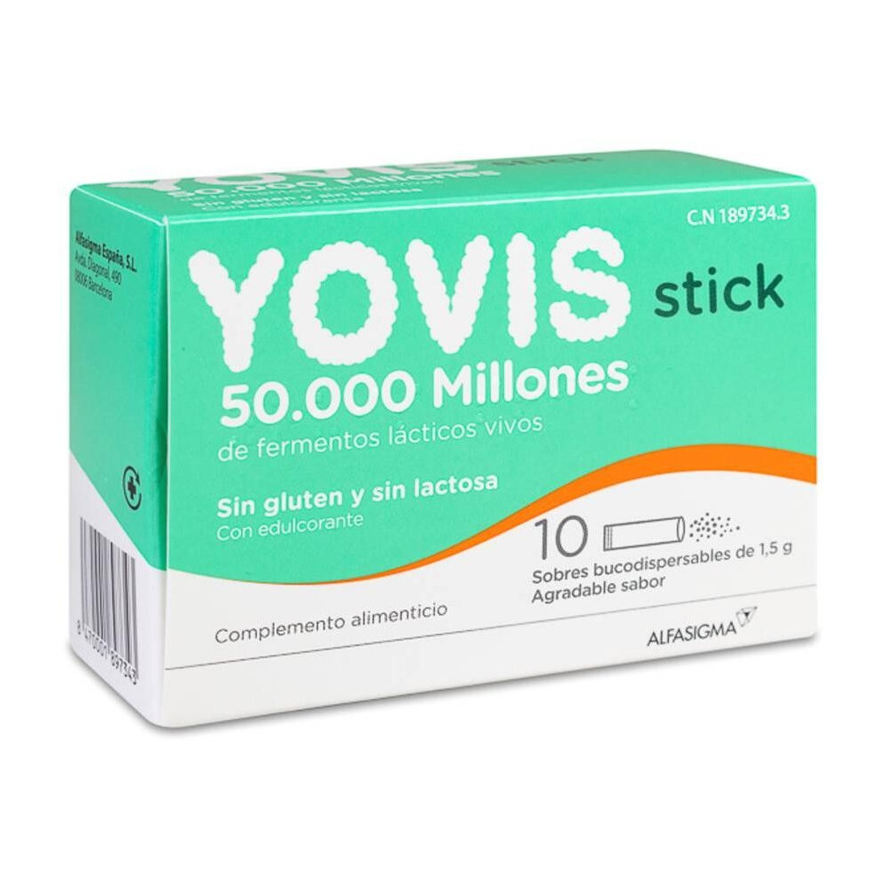 Alfasigma Yovis 10 Sobres Bucodispensables