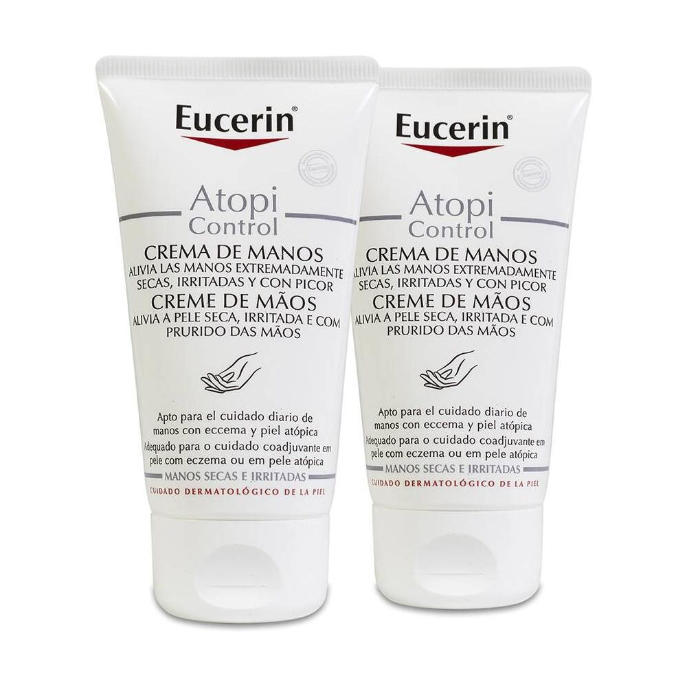 Duplo Eucerin Atopi Control Crema De Manos, 75 Ml + 75 Ml