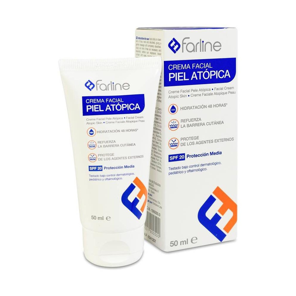 Farline Crema Facial Piel Atópica Spf 20, 50 Ml