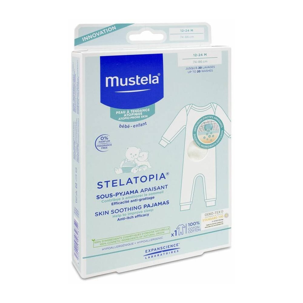 Mustela Stelatopia Bajo Pijama Calmante 12-24 Meses 100% Algodón