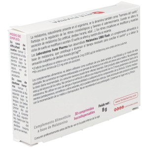 Melatonina 1900 Flash Adormecimiento Más Rápido 30 Comprimidos