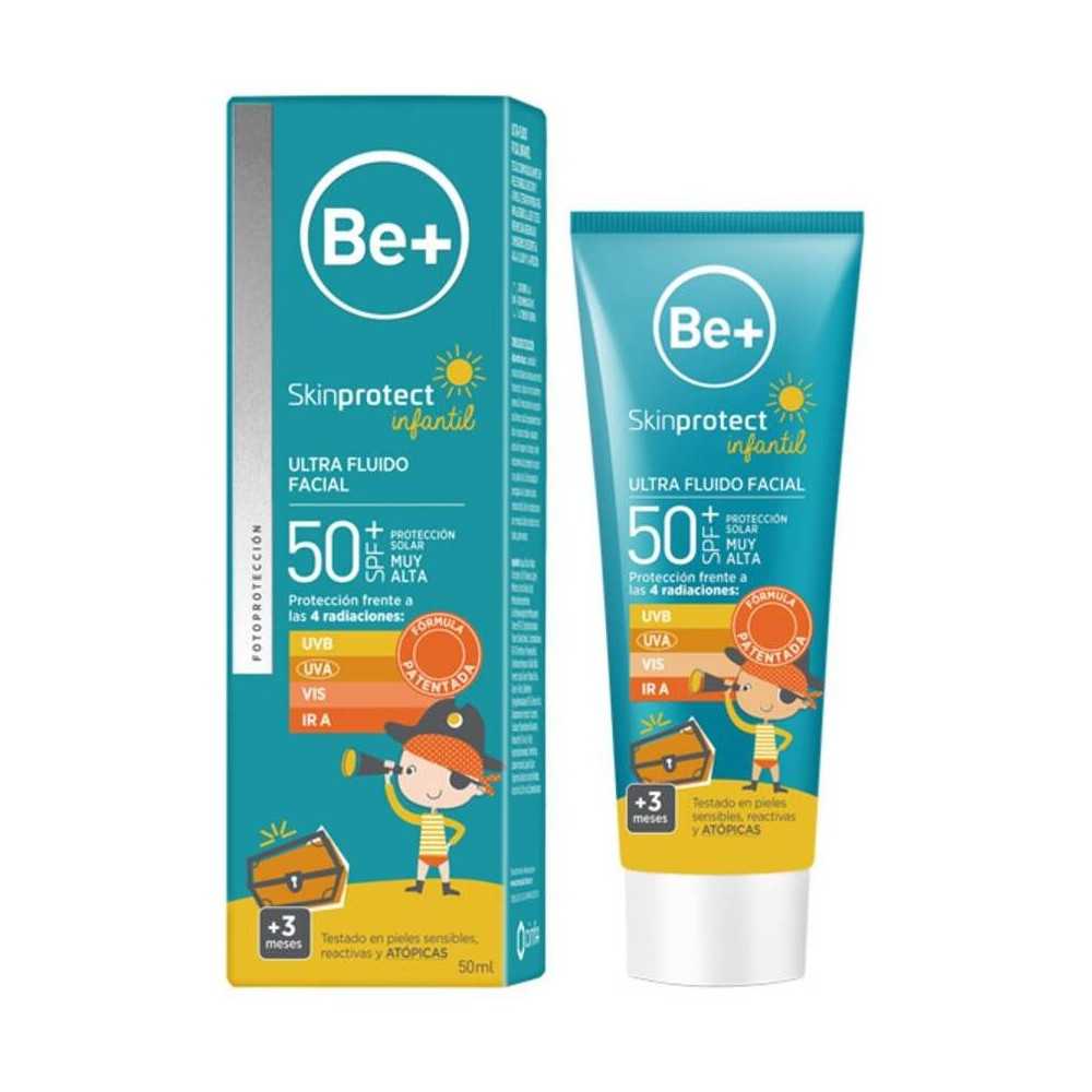 Be+ Skin Protect Ultra Fluido Facial Infantil Spf50+, 50 Ml
