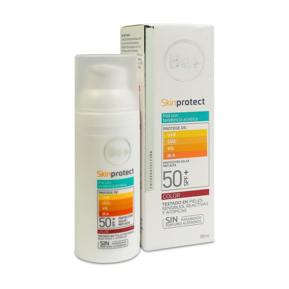 Be+ Skin Protect Piel Con Tendencia Acneica Spf50+ Con Color 50Ml