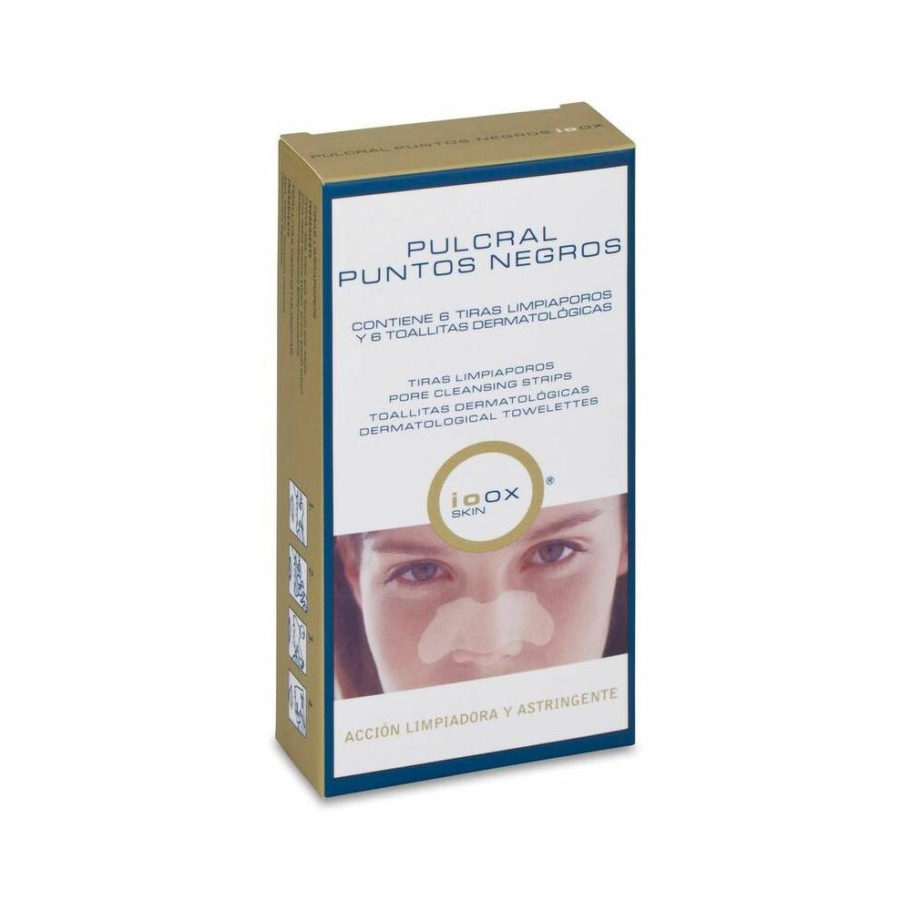 Ioox® Pulcral Puntos Negros 6 Tiras + 6 Toallitas
