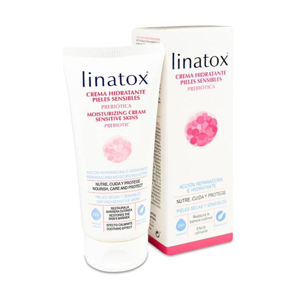 Linatox Crema Prebiótica Hidratante Pieles Sensibles, 200 Ml