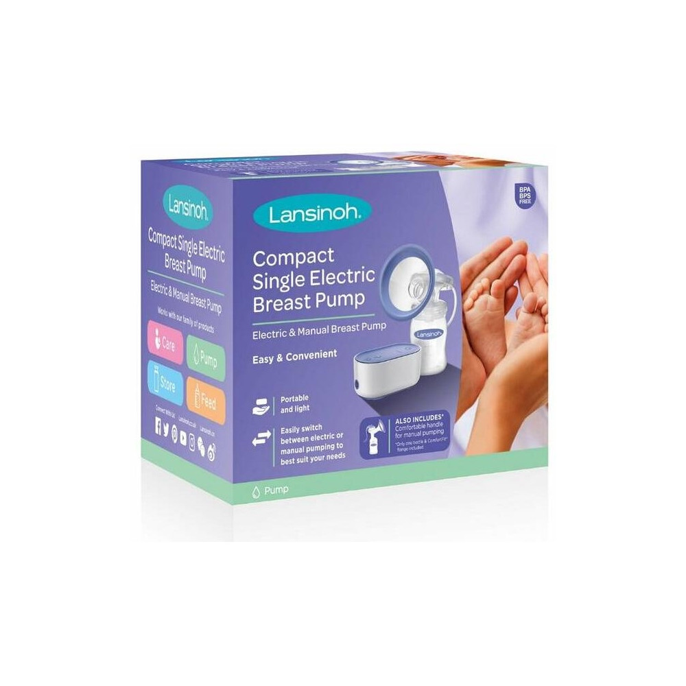 Lansinoh Extractor Leche Eléctrico Individual Compacto, 1 Unidad