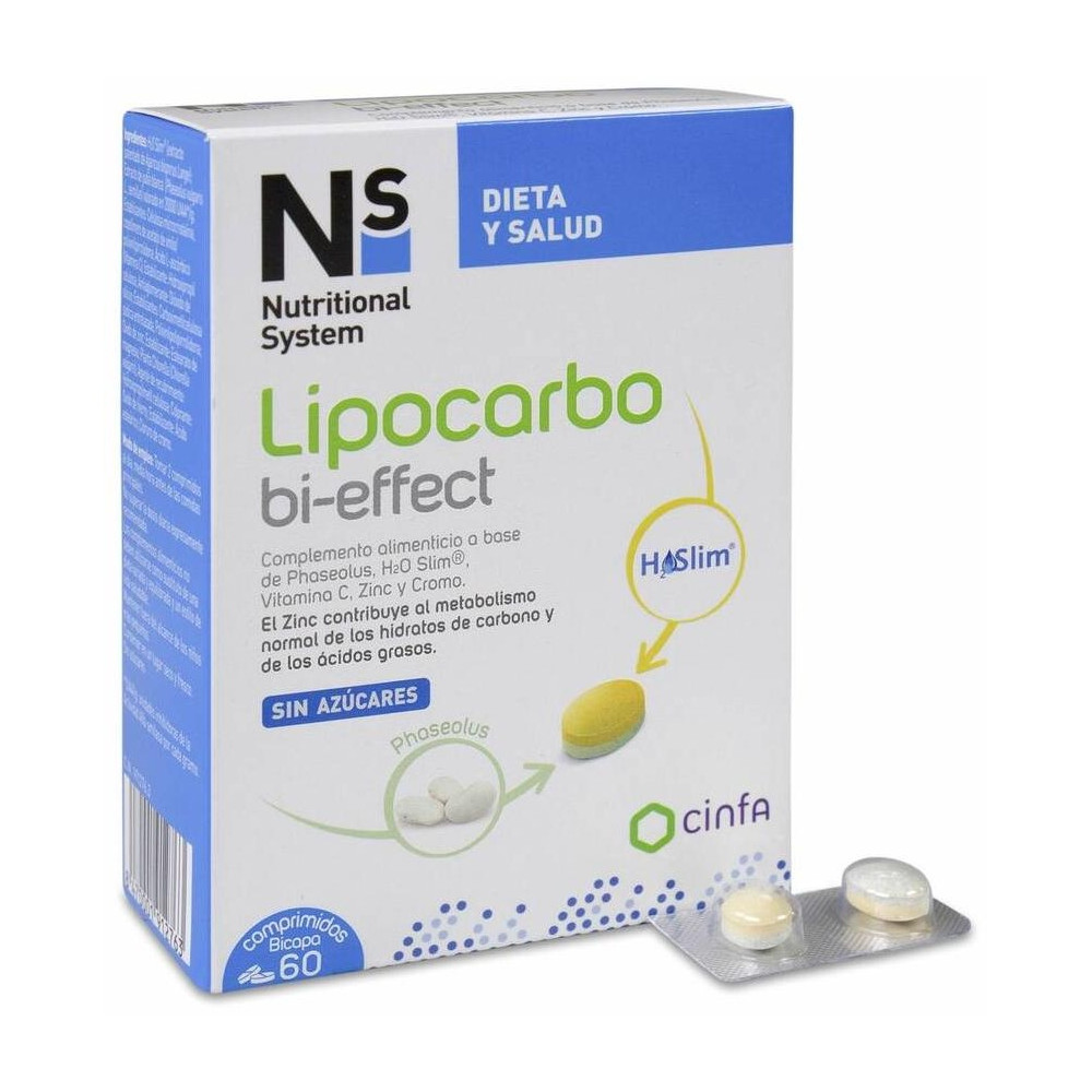 Ns Lipocarbo Bi-Effect, 60 Comprimidos