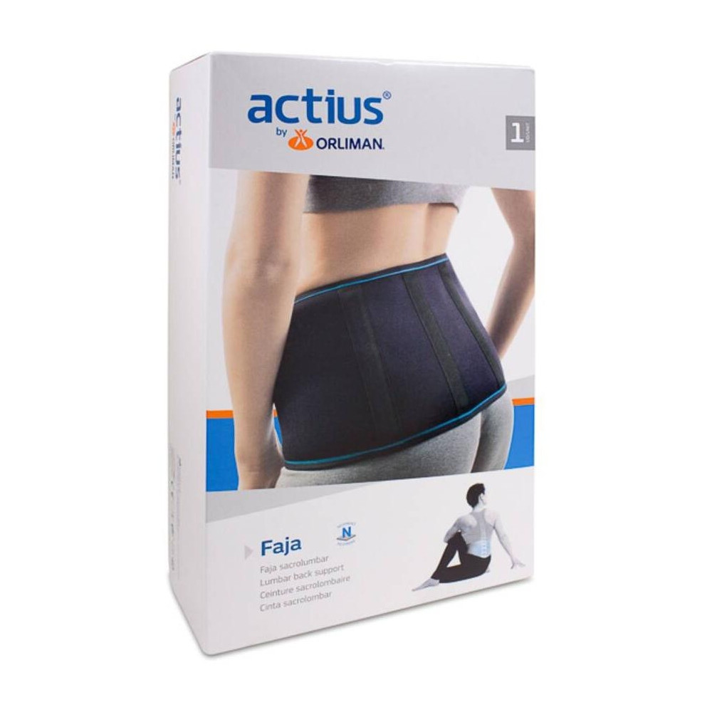 Actius Faja Sacrolumbar Neopreno Talla Única, 1 Ud