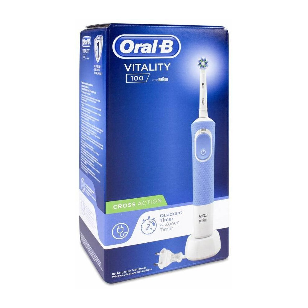 Oral-B Vitality 100 Cross Action Cepillo Eléctrico Azul, 1 Ud
