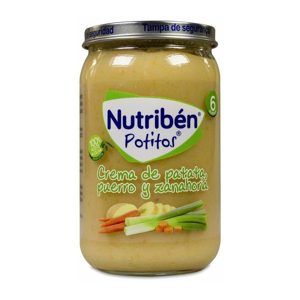 Nutribén Potitos Crema De Patata, Puerro Y Zanahoria, 235 G