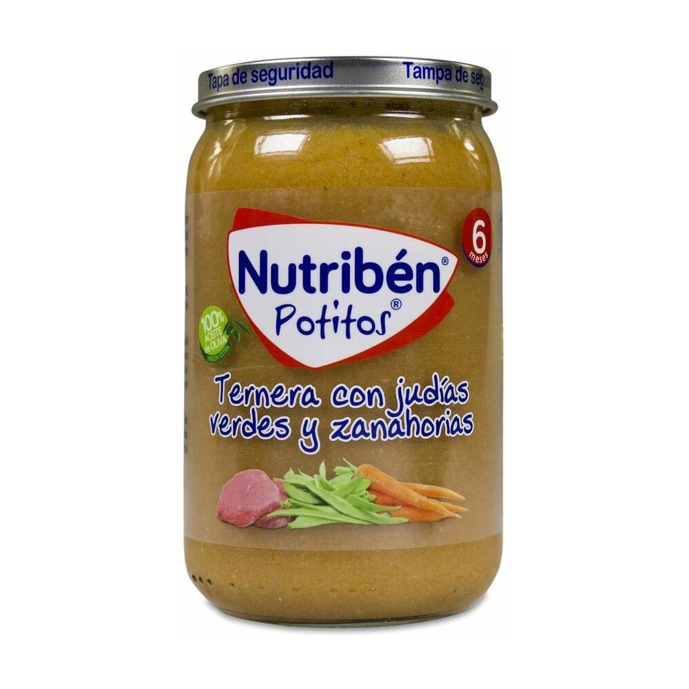 Nutribén Potitos Ternera Con Judías Verdes Y Zanahorias, 235 G