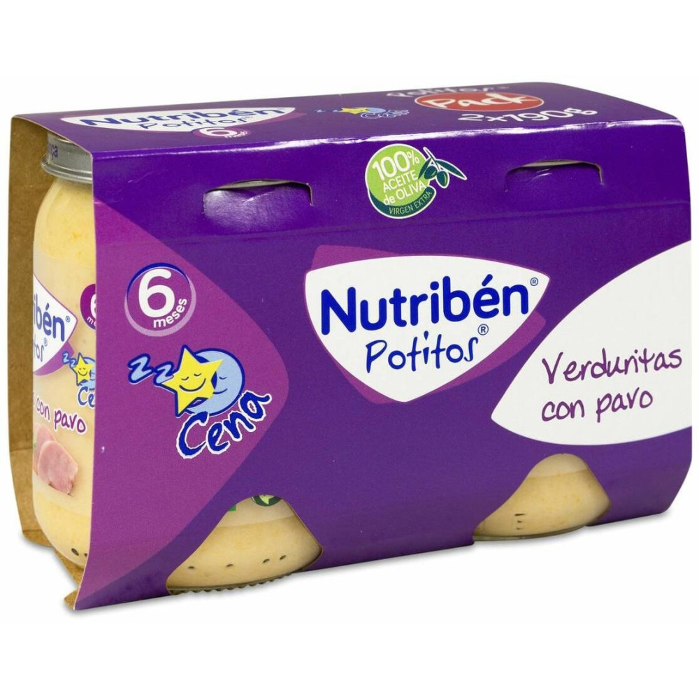Nutriben Cena Verduritas Con Pavo Potito 2 X 190 G