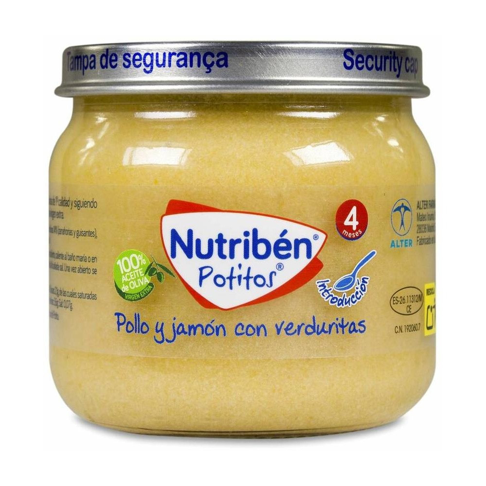 Nutriben Potito Inicio A La Carne Pollo Y Jamon 120 G
