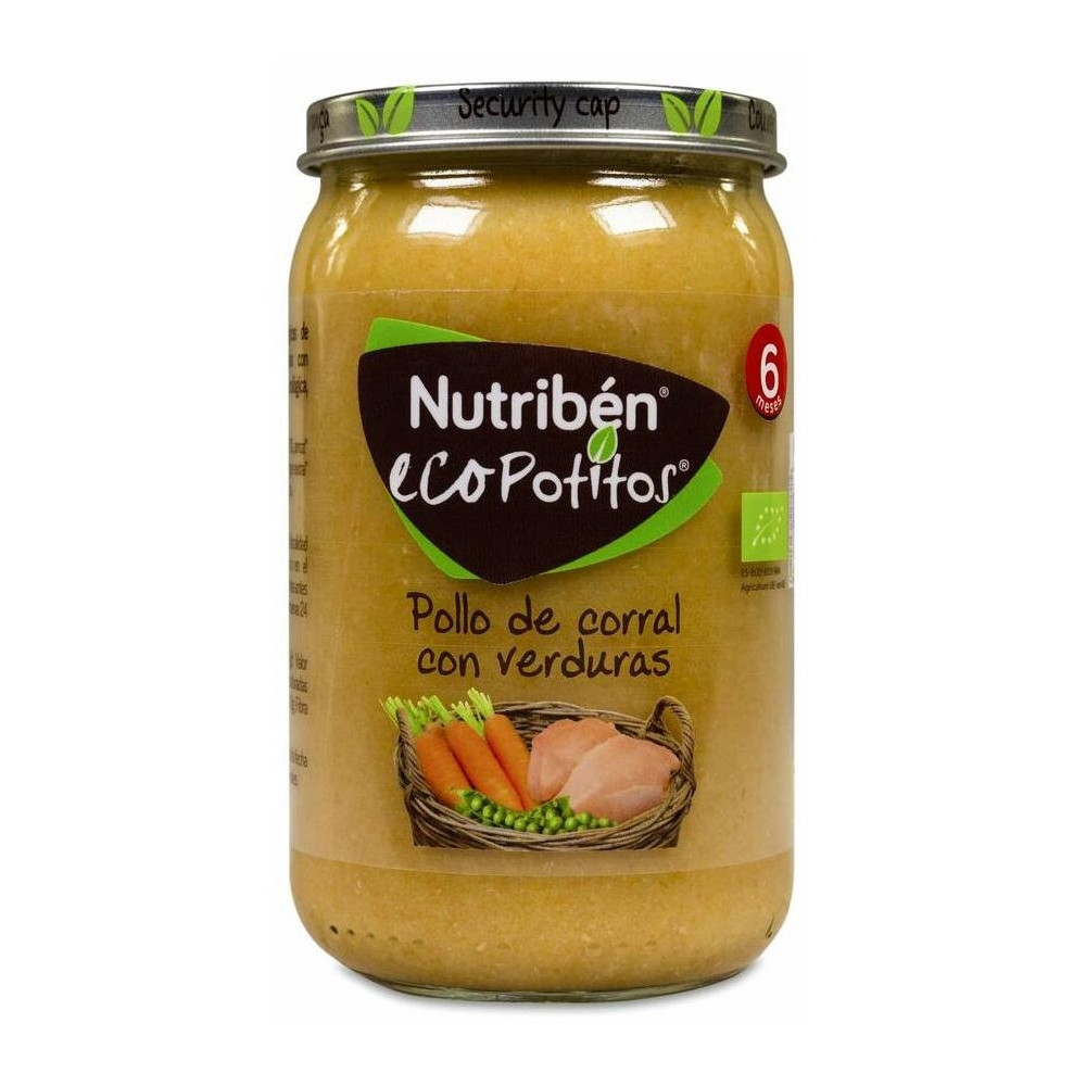 Nutribén Ecopotitos Pollo De Corral Con Verduras, 235 G