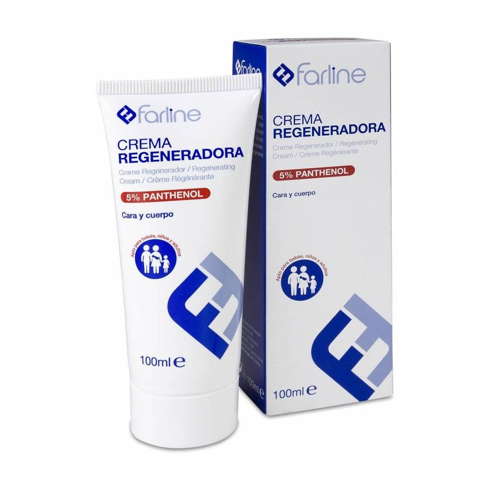 Farline Crema Regeneradora 5% Panthenol, 100 Ml