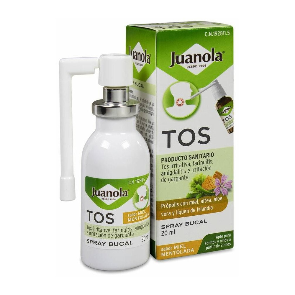 Juanola Tos Spray Bucal Miel Mentolada 20Ml