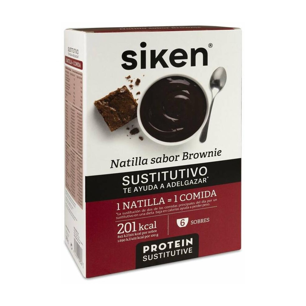 Sustitutivo Natilla Sobres Brownie 6 U
