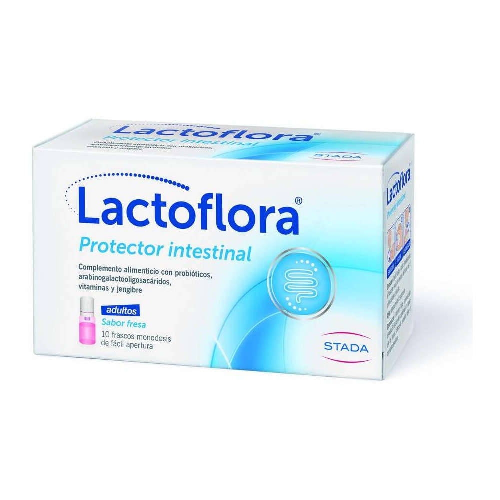 Lactoflora Protector Intestinal Adultos Sabor Fresa 10 Frascos