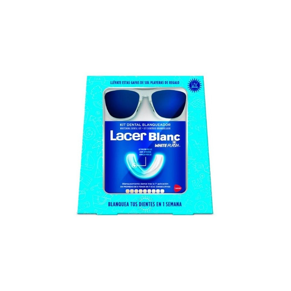 Lacerblanc White Flash Kit Blanqueador Dental + Gafas De Sol 4 Piezas