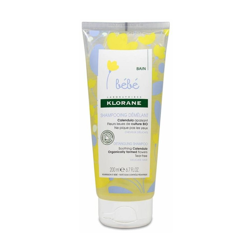 Klorane Bebé Champú Suave A La Caléndula, 200 Ml