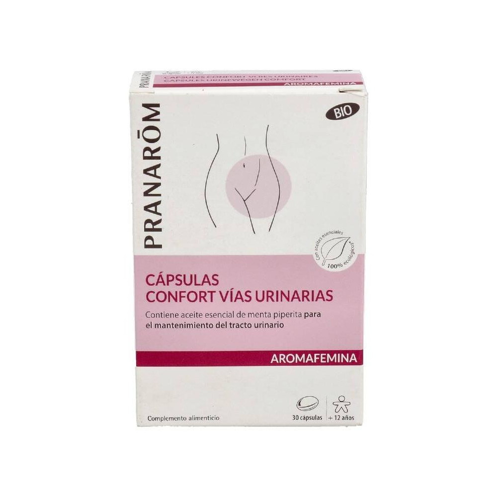 Pranarôm Aromafemina Cápsulas Confort Vías Urinarias Bio 30Caps