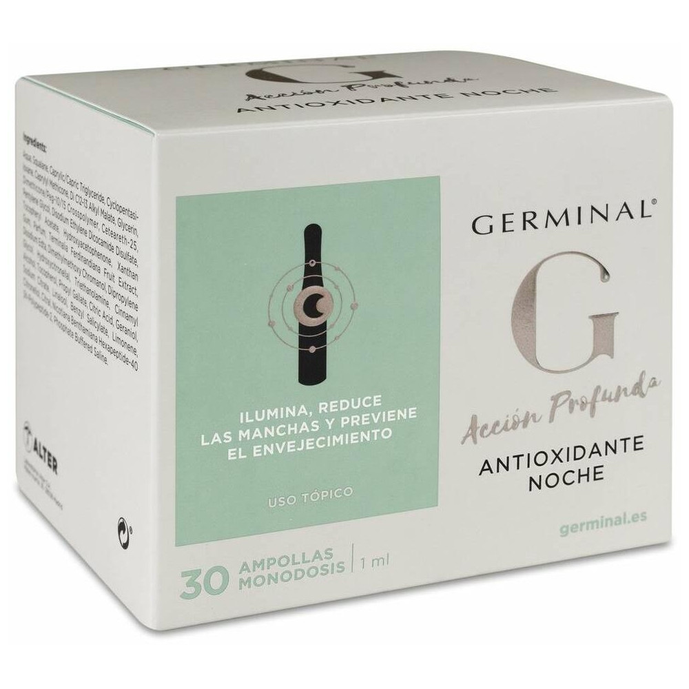 Germinal Accion Profunda Antioxidante Noche 1 Ml 30 Ampollas