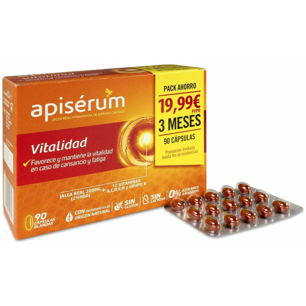 Apisérum Pack Vitalidad 3 Meses 90Caps
