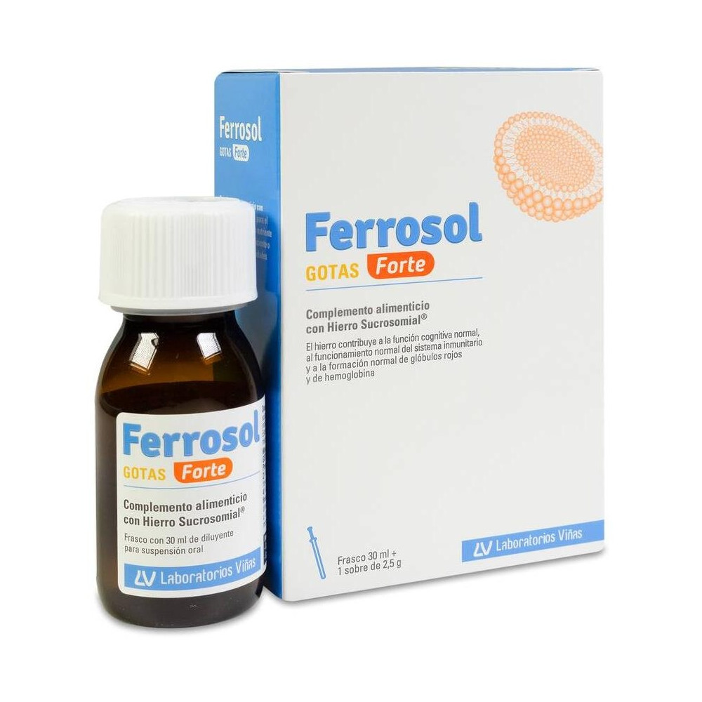 Ferrosol Gotas Forte, 30 Ml + Sobre 2,5 G