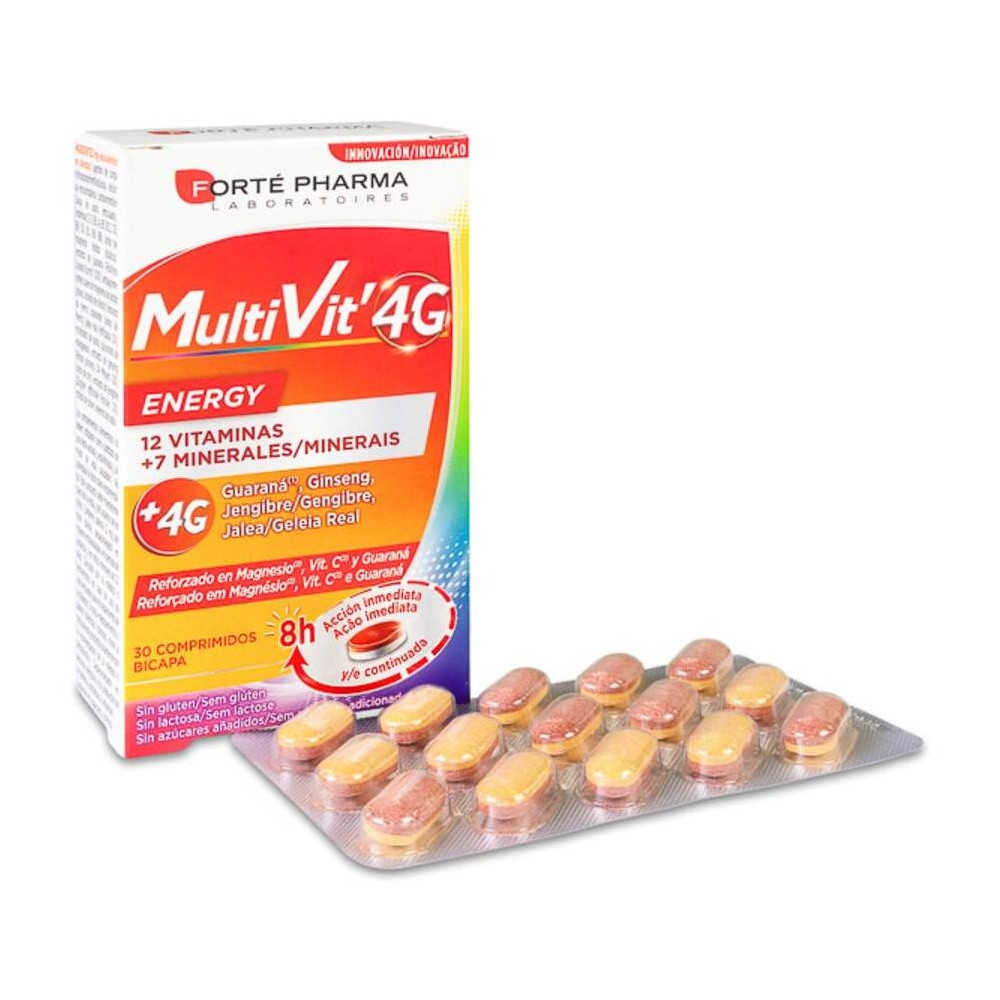 Forté Pharma Multivit 4G Energy, 30 Cápsulas