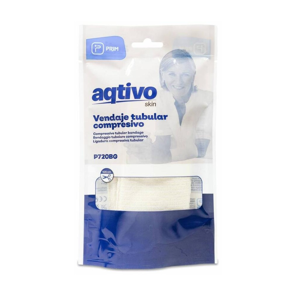 Aqtivo Skin Vendaje Tubular Compresivo Beige Talla C, 1 Ud