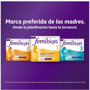 Femibion 3 Multivitaminas Mujer Lactancia Con Ácido Fólico 28Caps + 28Comp